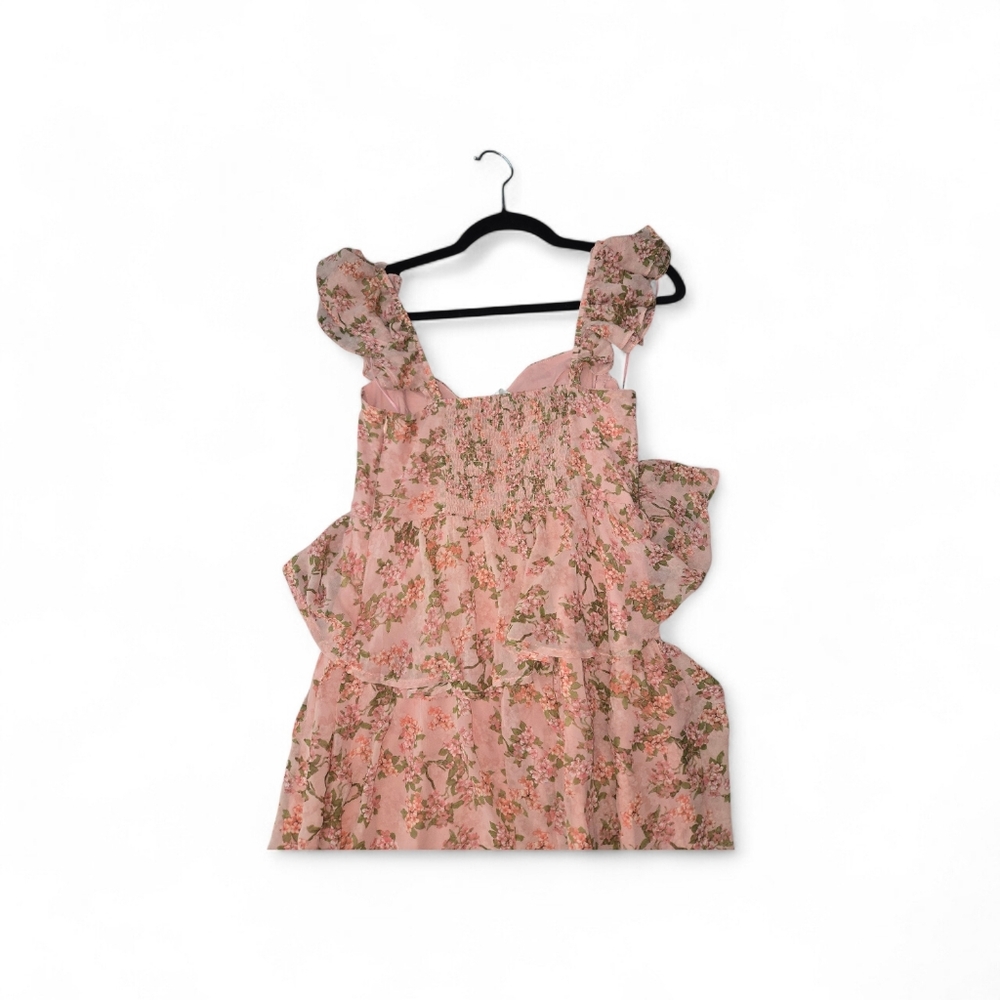 ASTR Flutter Sleeve Midsummer Midi Dress - Picture 5 of 9